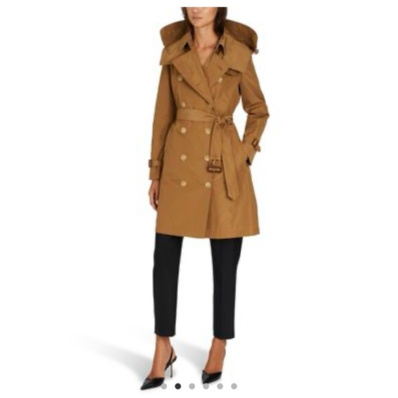 Burberry Detachable Hood Taffeta Trench Coat - Picture 2 of 10